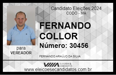 Candidato FERNANDO COLLOR 2024 - CODÓ - Eleições