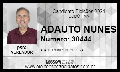 Candidato ADAUTO NUNES 2024 - CODÓ - Eleições