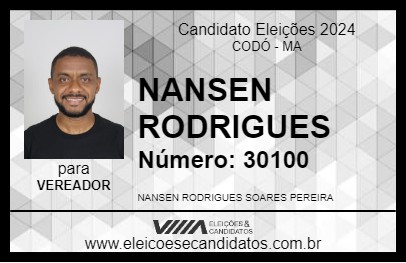 Candidato NANSEN RODRIGUES 2024 - CODÓ - Eleições