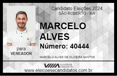 Candidato MARCELO ALVES 2024 - SÃO ROBERTO - Eleições