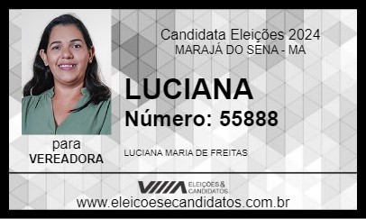 Candidato LUCIANA 2024 - MARAJÁ DO SENA - Eleições