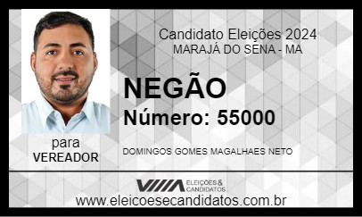 Candidato NEGÃO 2024 - MARAJÁ DO SENA - Eleições