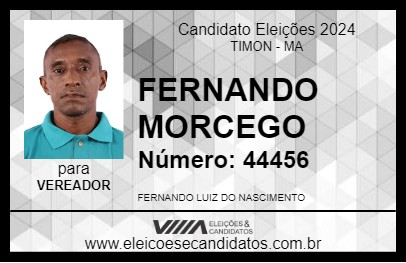 Candidato FERNANDO MORCEGO 2024 - TIMON - Eleições