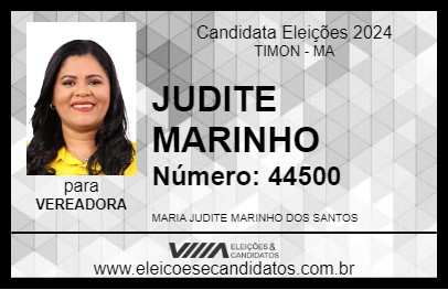 Candidato JUDITE MARINHO 2024 - TIMON - Eleições