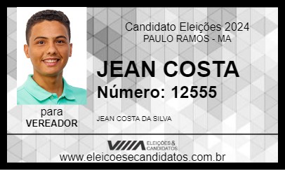 Candidato JEAN COSTA 2024 - PAULO RAMOS - Eleições