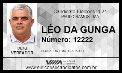 Candidato LÉO DA GUNGA 2024 - PAULO RAMOS - Eleições