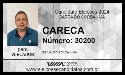 Candidato CARECA 2024 - BARRA DO CORDA - Eleições