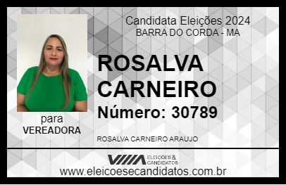 Candidato ROSALVA 2024 - BARRA DO CORDA - Eleições