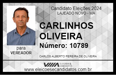 Candidato CARLINHOS OLIVEIRA 2024 - LAJEADO NOVO - Eleições