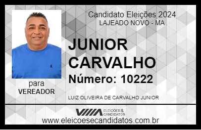 Candidato JUNIOR CARVALHO 2024 - LAJEADO NOVO - Eleições