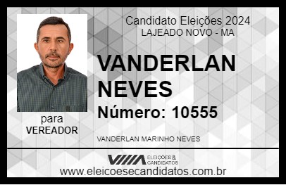 Candidato VANDERLAN NEVES 2024 - LAJEADO NOVO - Eleições