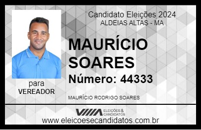 Candidato MAURÍCIO SOARES 2024 - ALDEIAS ALTAS - Eleições