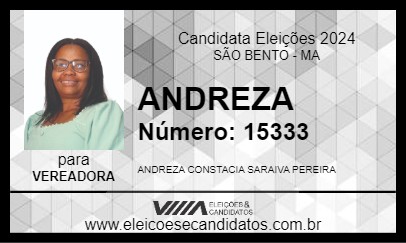 Candidato ANDREZA 2024 - SÃO BENTO - Eleições