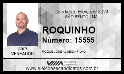 Candidato ROQUINHO 2024 - SÃO BENTO - Eleições