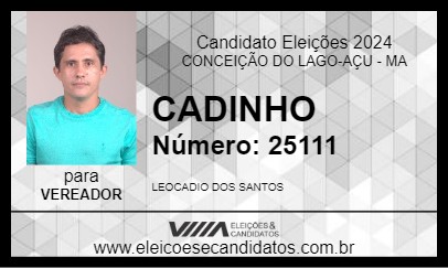 Candidato CADINHO 2024 - CONCEIÇÃO DO LAGO-AÇU - Eleições