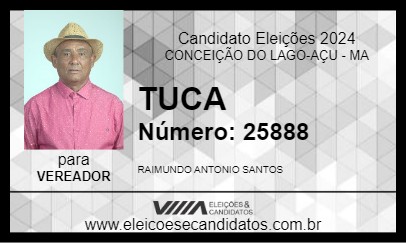 Candidato TUCA 2024 - CONCEIÇÃO DO LAGO-AÇU - Eleições