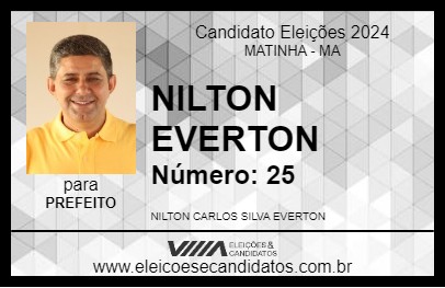 Candidato NILTON EVERTON 2024 - MATINHA - Eleições