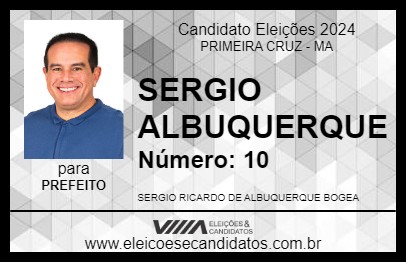 Candidato SERGIO ALBUQUERQUE 2024 - PRIMEIRA CRUZ - Eleições