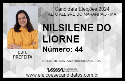 Candidato NILSILENE DO LIORNE 2024 - ALTO ALEGRE DO MARANHÃO - Eleições