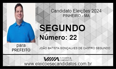 Candidato SEGUNDO 2024 - PINHEIRO - Eleições