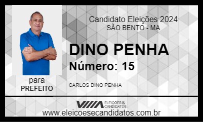 Candidato DINO PENHA 2024 - SÃO BENTO - Eleições