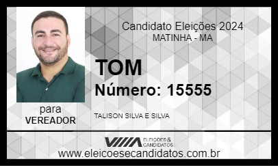 Candidato TOM 2024 - MATINHA - Eleições