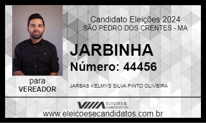 Candidato JARBINHA 2024 - SÃO PEDRO DOS CRENTES - Eleições