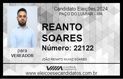 Candidato RENATO SOARES 2024 - PAÇO DO LUMIAR - Eleições