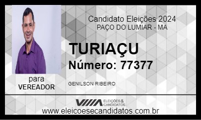 Candidato TURIAÇU 2024 - PAÇO DO LUMIAR - Eleições