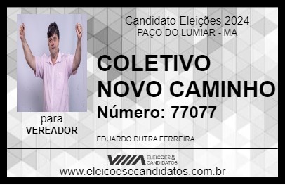 Candidato EDUARDO FERREIRA 2024 - PAÇO DO LUMIAR - Eleições