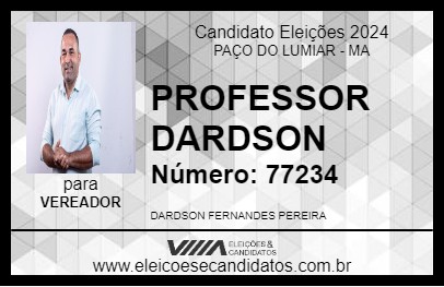 Candidato PROFESSOR DARDSON 2024 - PAÇO DO LUMIAR - Eleições