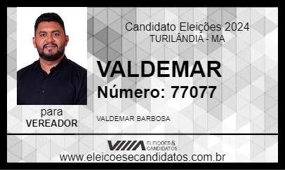 Candidato VALDEMAR 2024 - TURILÂNDIA - Eleições