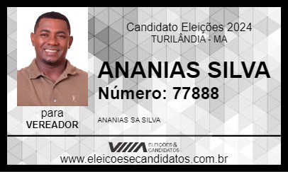 Candidato ANANIAS SILVA 2024 - TURILÂNDIA - Eleições