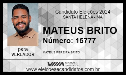 Candidato MATEUS BRITO 2024 - SANTA HELENA - Eleições