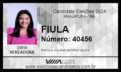 Candidato FIULA 2024 - ANAJATUBA - Eleições