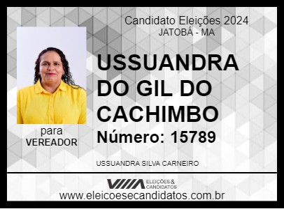 Candidato USSUANDRA DO GIL DO CACHIMBO 2024 - JATOBÁ - Eleições