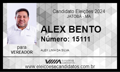 Candidato ALEX BENTO 2024 - JATOBÁ - Eleições