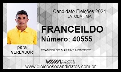 Candidato FRANCEILDO 2024 - JATOBÁ - Eleições