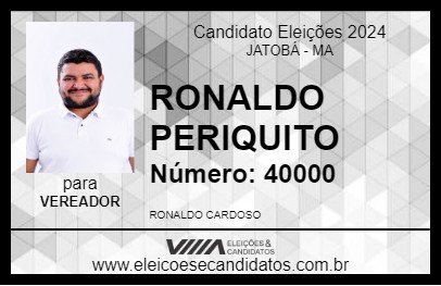 Candidato RONALDO PERIQUITO 2024 - JATOBÁ - Eleições