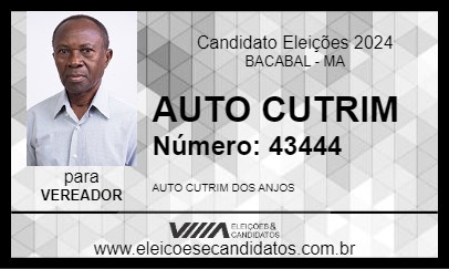 Candidato AUTO CUTRIM 2024 - BACABAL - Eleições