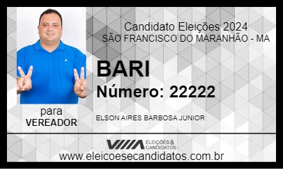 Candidato BARI 2024 - SÃO FRANCISCO DO MARANHÃO - Eleições