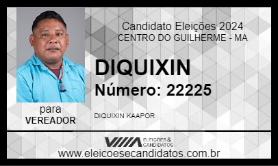 Candidato DIQUIXIN 2024 - CENTRO DO GUILHERME - Eleições