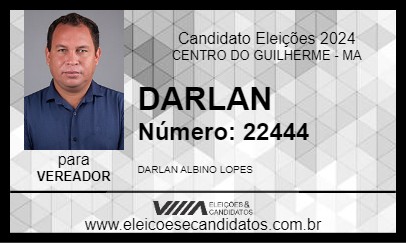 Candidato DARLAN 2024 - CENTRO DO GUILHERME - Eleições