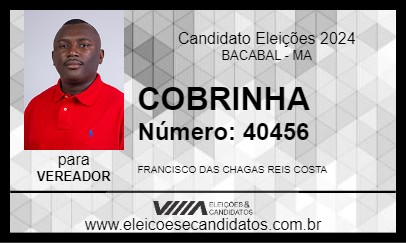 Candidato COBRINHA 2024 - BACABAL - Eleições