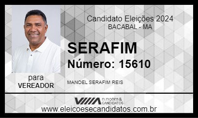 Candidato SERAFIM 2024 - BACABAL - Eleições