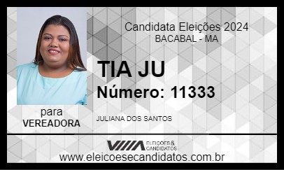 Candidato TIA JU 2024 - BACABAL - Eleições