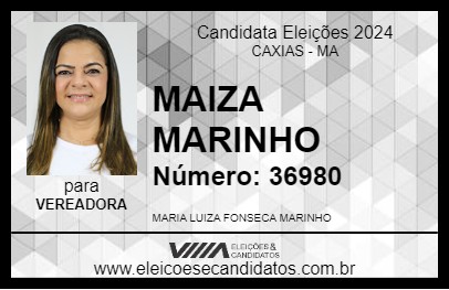 Candidato MAIZA MARINHO 2024 - CAXIAS - Eleições