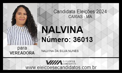 Candidato NALVINA NUNES 2024 - CAXIAS - Eleições