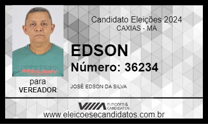 Candidato EDSON KARICIA 2024 - CAXIAS - Eleições