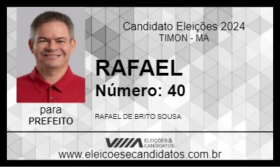 Candidato RAFAEL 2024 - TIMON - Eleições